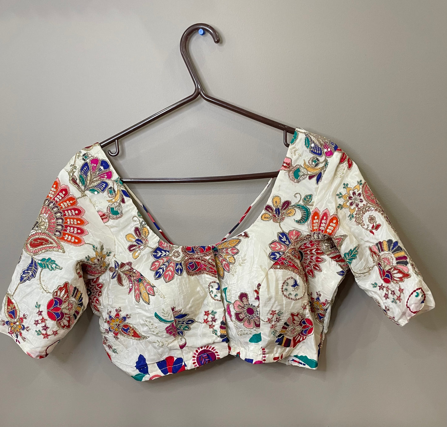 Stitched Position work blouse for sarees