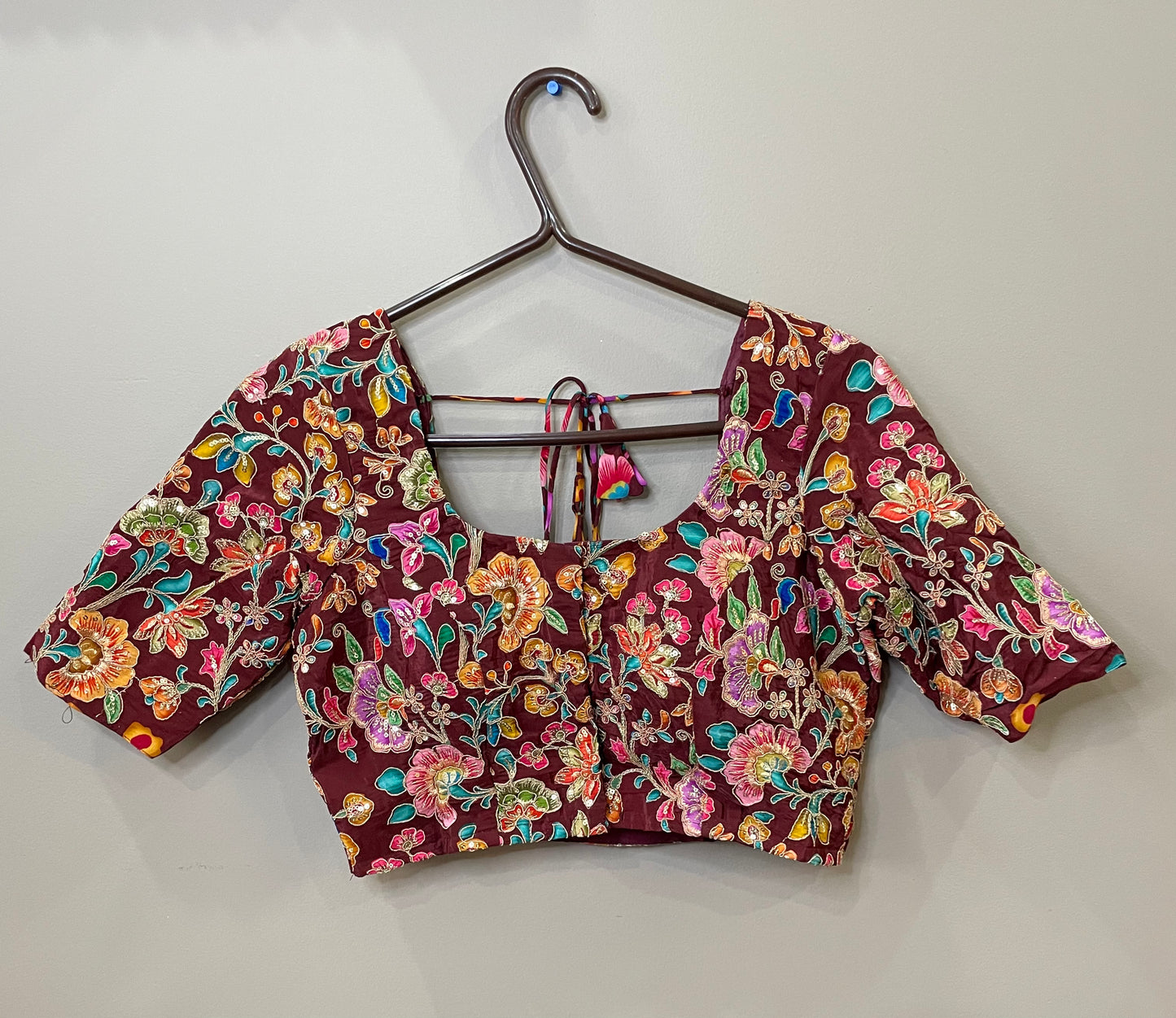 Stitched Position work blouse for sarees