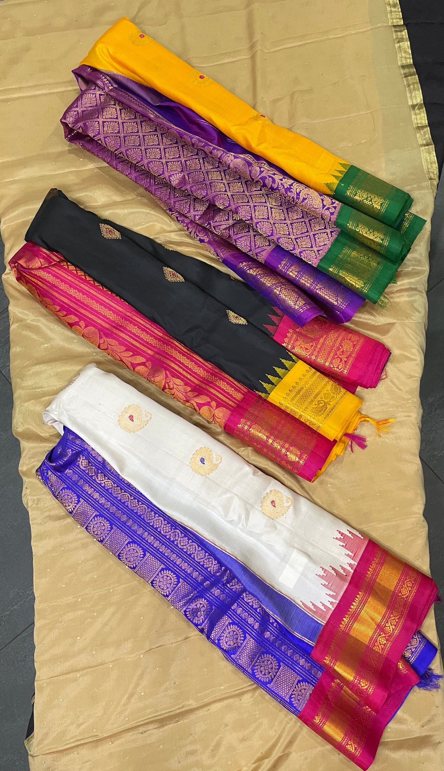 Pure silk Gadwal sarees