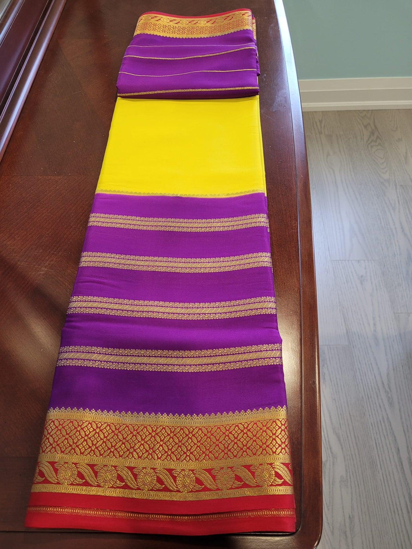 Mysore Saree - Double Sided lined border