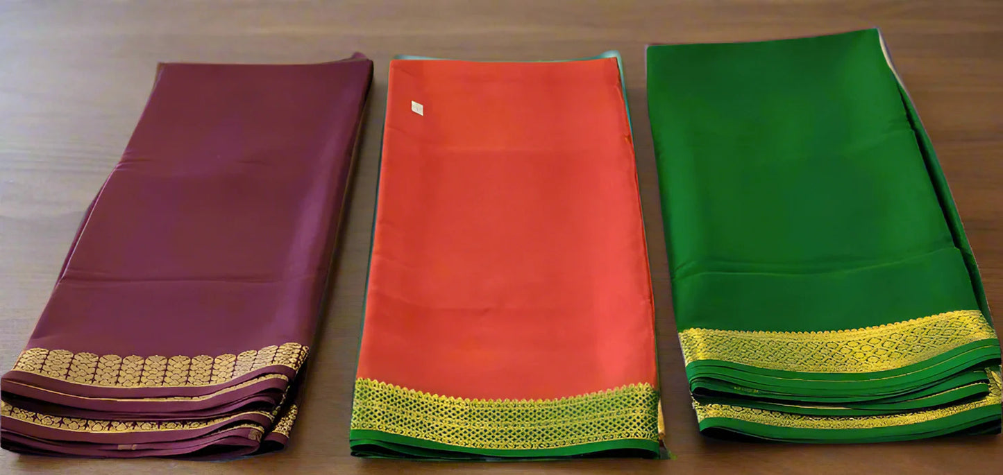 Mysore Saree - Small Double Sided Border
