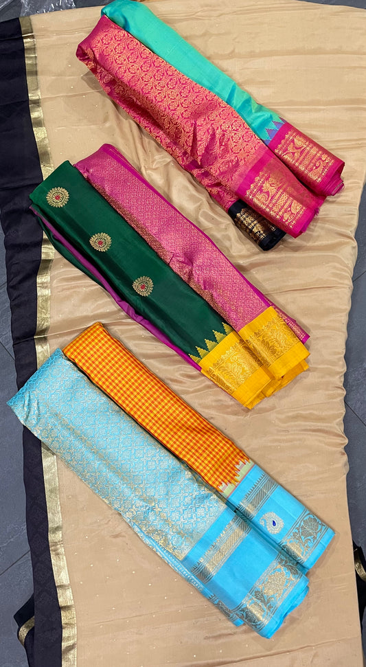 Pure silk Gadwal sarees
