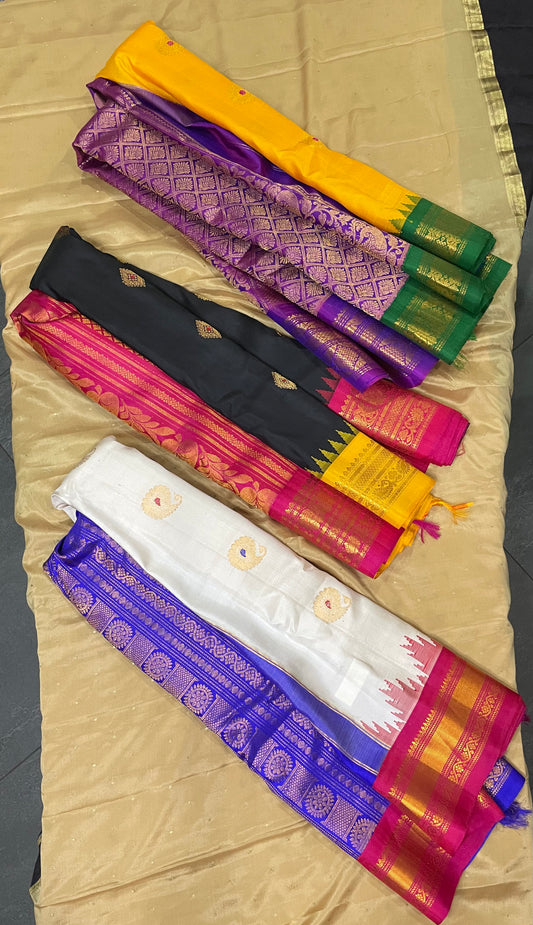 Pure silk Gadwal sarees