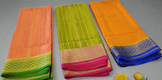 Mysore Saree - Double Side Heavy Border